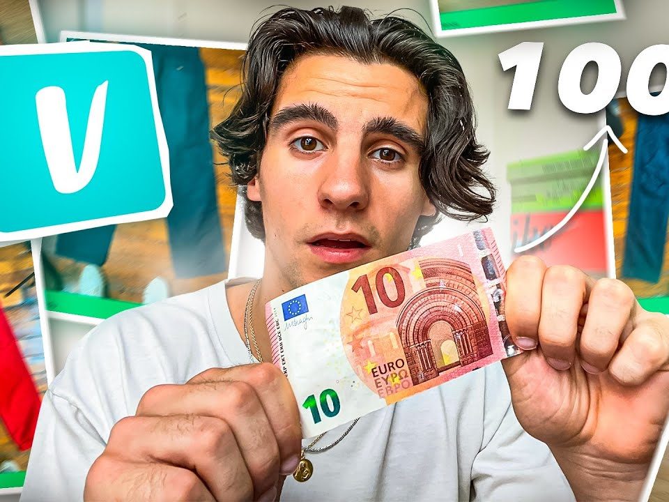 Vêtements de marque sélectionnés pour un achat-revente Vinted avec un budget de 10 euros