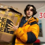 Lot de doudounes streetwear vintage préparées pour la revente